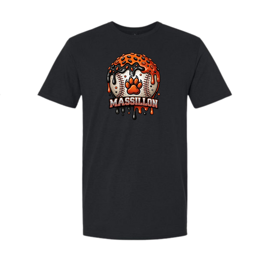 BASEBALL DRIP-PAW PRINT